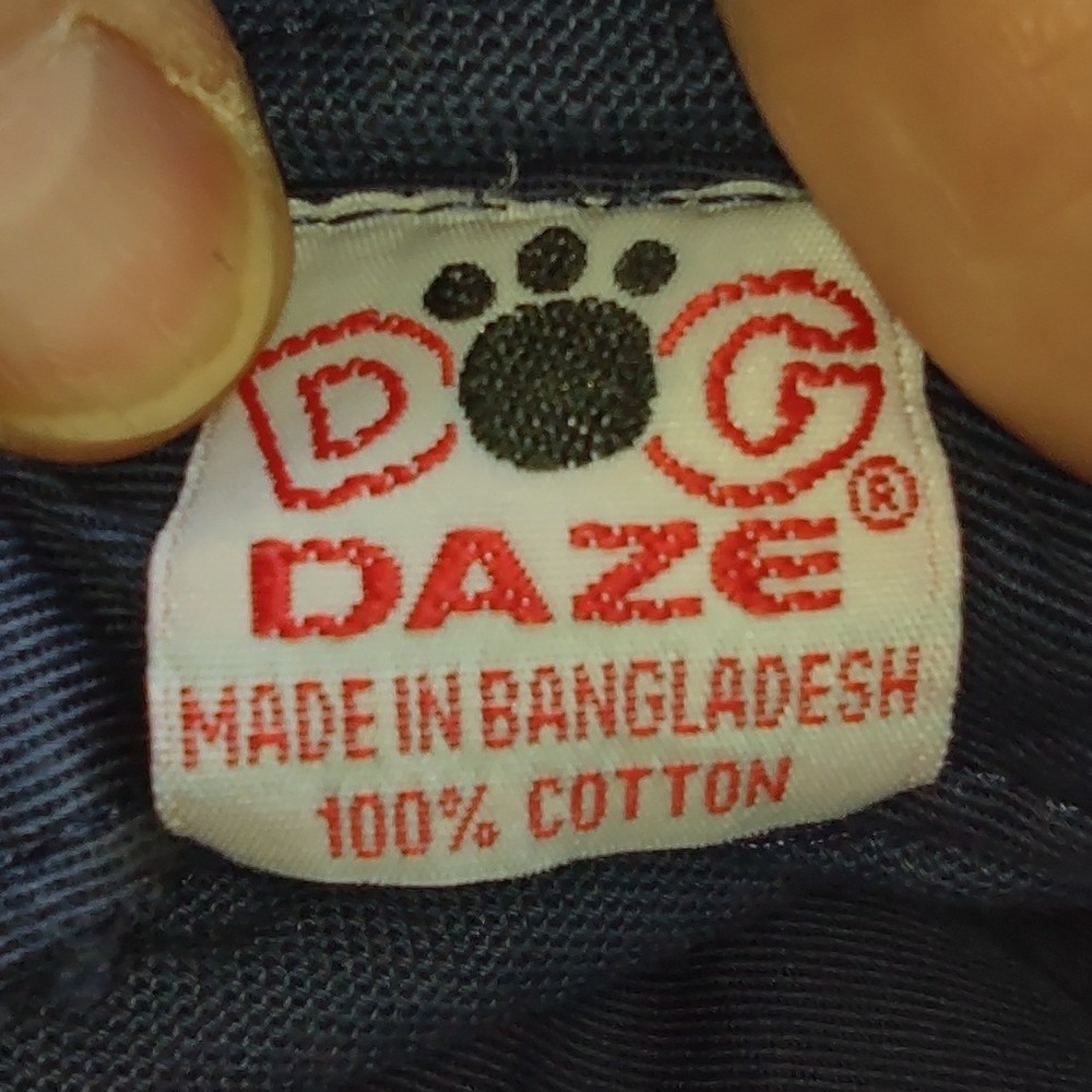 Dog Daze Canvas Bucket‎ Hat Navy Blue with Chin Strap Made in Bangladesh - Picture 6 of 6